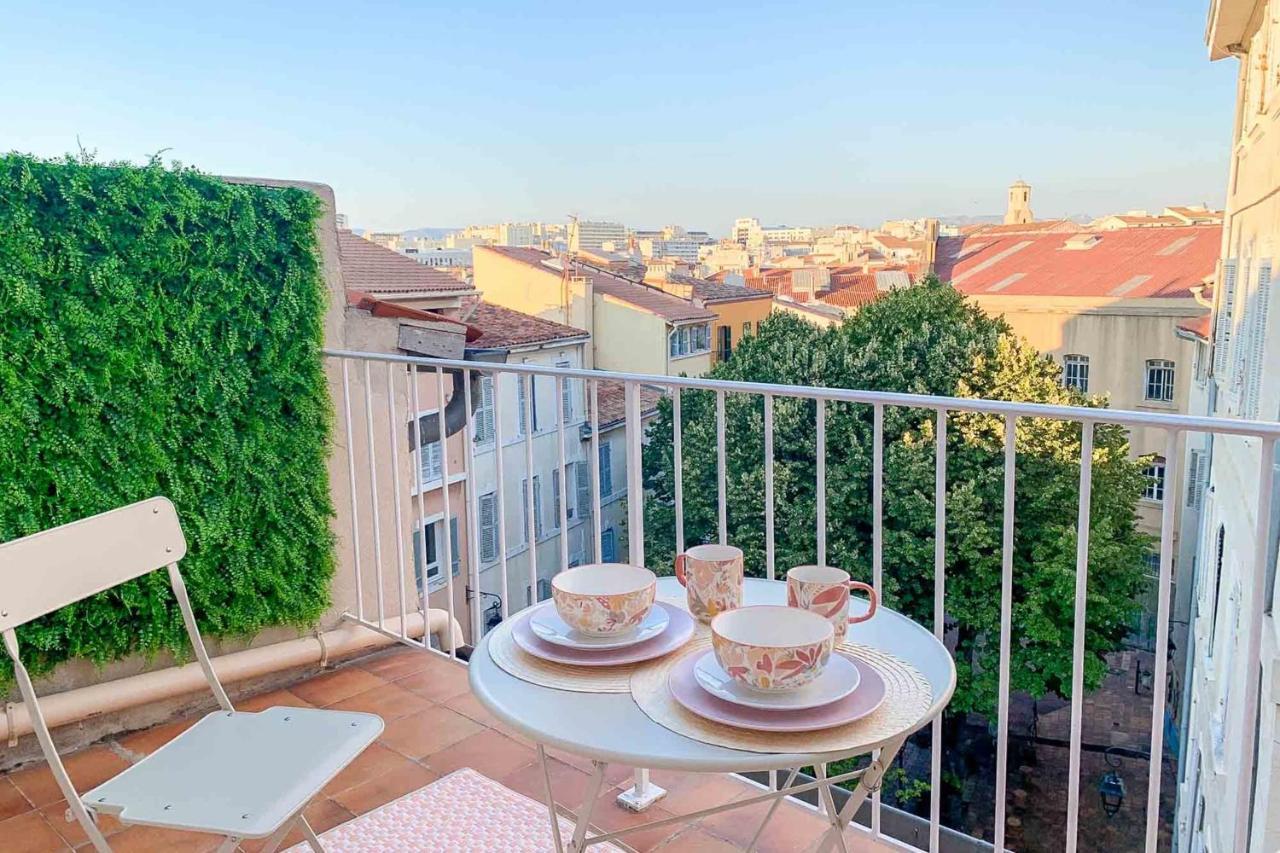 Appartement Le Perchoir - Terrasse & Clim Au Coeur Du Panier à Marseille Extérieur photo