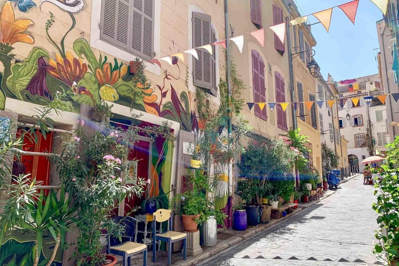 Appartement Le Perchoir - Terrasse & Clim Au Coeur Du Panier à Marseille Extérieur photo
