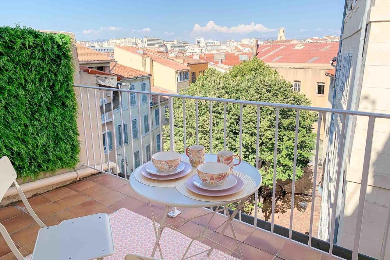Appartement Le Perchoir - Terrasse & Clim Au Coeur Du Panier à Marseille Extérieur photo